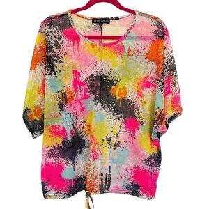 Inner Circle Size Large Multi Color Mesh Top w/Bottom Drawstring